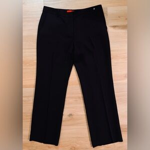 CH Carolina Herrera High Waisted Relaxed Dress Pants Black Size 10 NWT $410